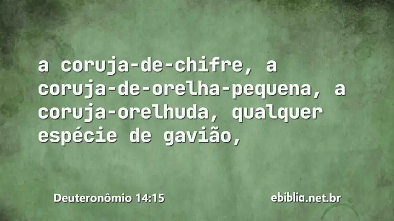 Deuteronômio 14:15