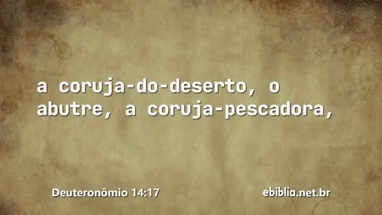 Deuteronômio 14:17