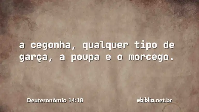 Deuteronômio 14:18