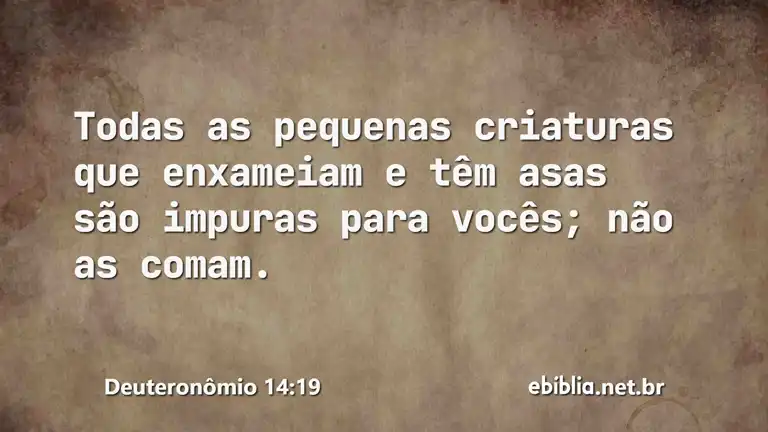 Deuteronômio 14:19