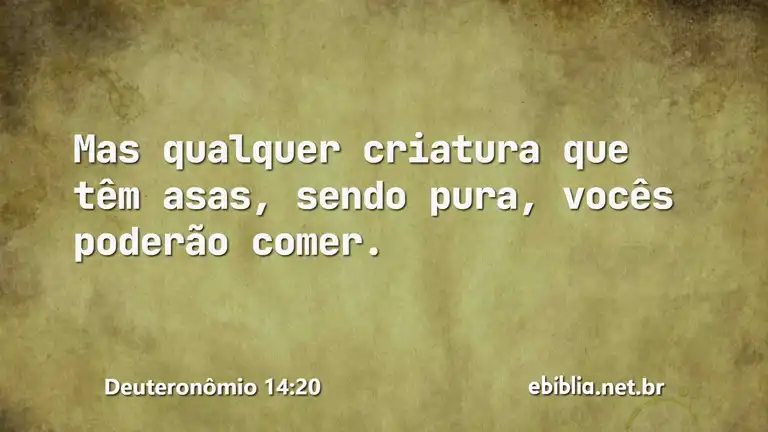 Deuteronômio 14:20