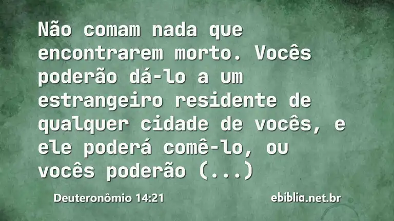 Deuteronômio 14:21