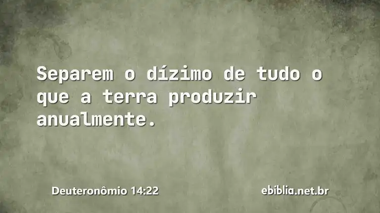 Deuteronômio 14:22