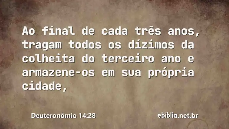 Deuteronômio 14:28