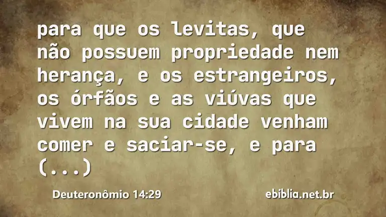 Deuteronômio 14:29