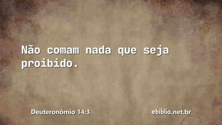 Deuteronômio 14:3