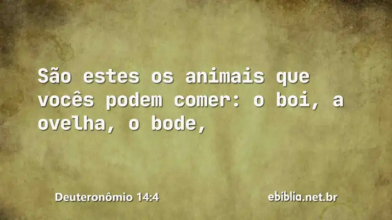 Deuteronômio 14:4