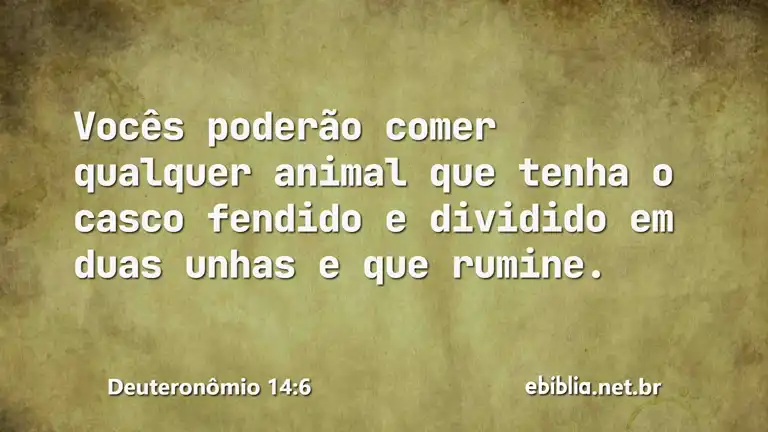 Deuteronômio 14:6