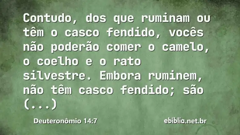 Deuteronômio 14:7