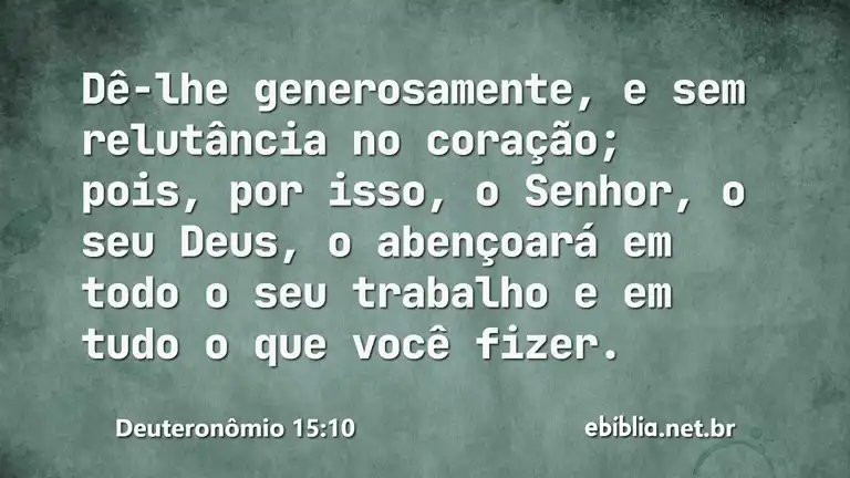 Deuteronômio 15:10