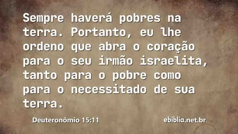 Deuteronômio 15:11