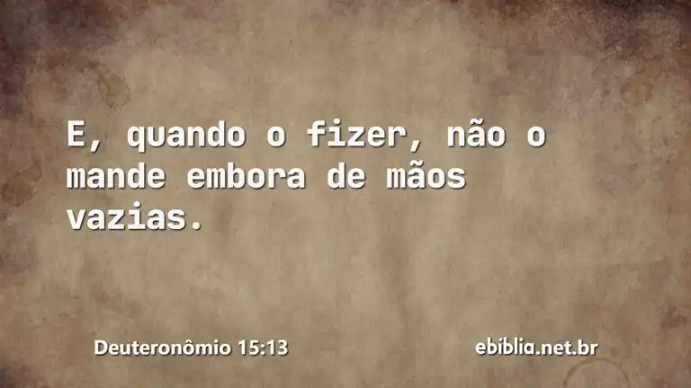 Deuteronômio 15:13