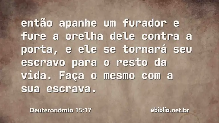 Deuteronômio 15:17