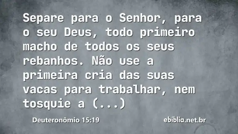 Deuteronômio 15:19