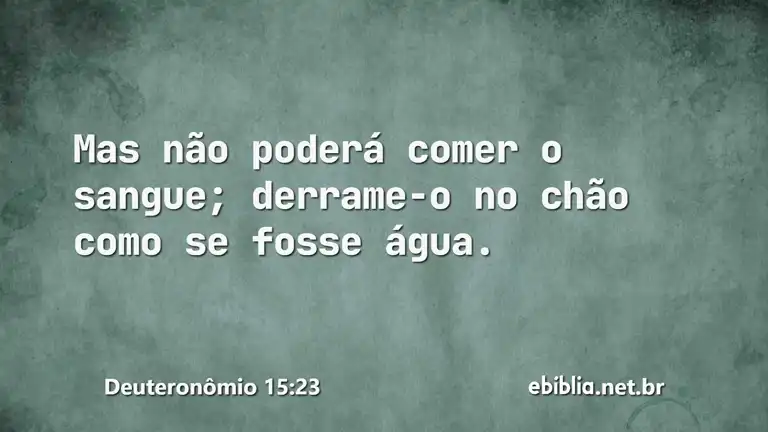 Deuteronômio 15:23