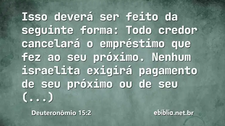 Deuteronômio 15:2