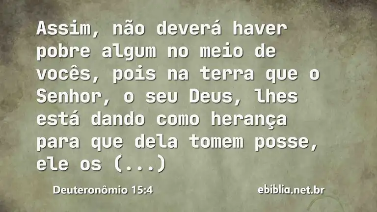 Deuteronômio 15:4