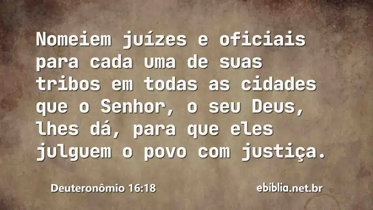 Deuteronômio 16:18