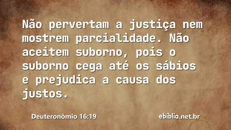 Deuteronômio 16:19