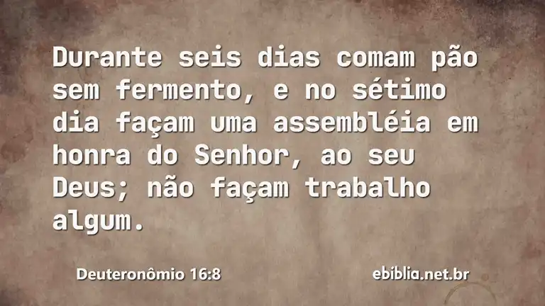 Deuteronômio 16:8