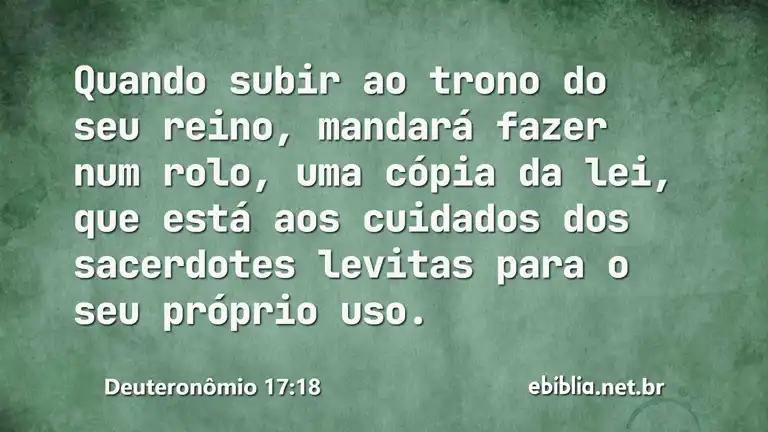 Deuteronômio 17:18