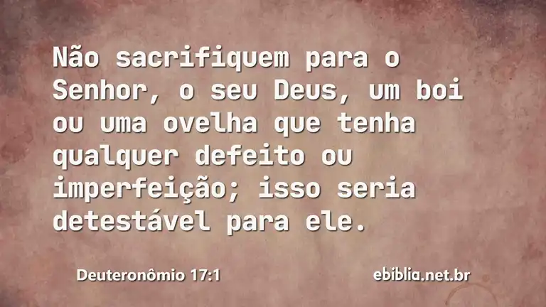 Deuteronômio 17:1