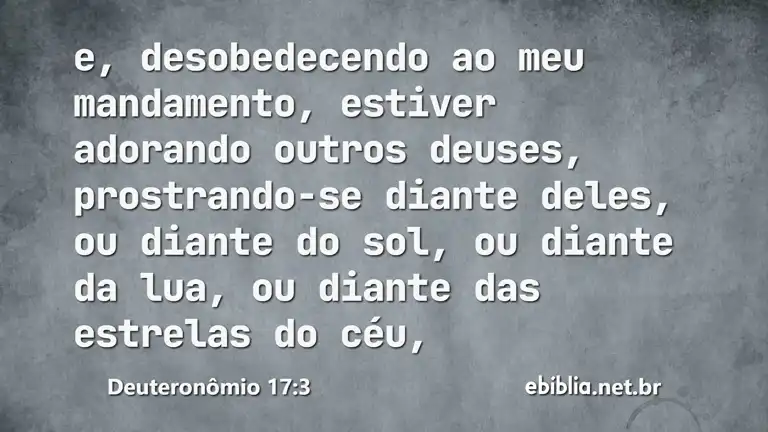 Deuteronômio 17:3