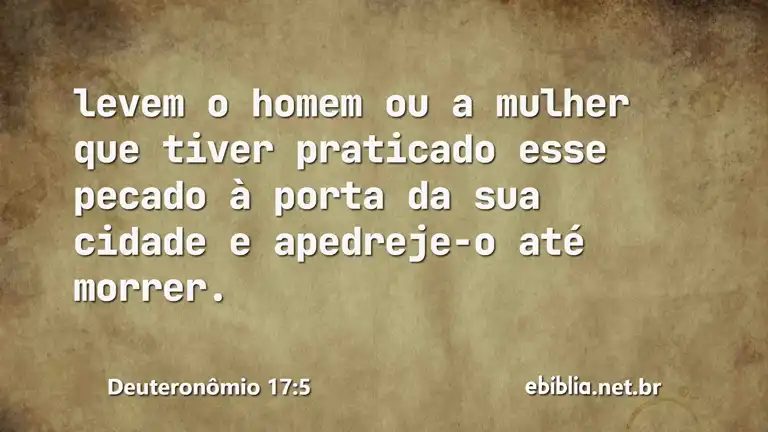 Deuteronômio 17:5