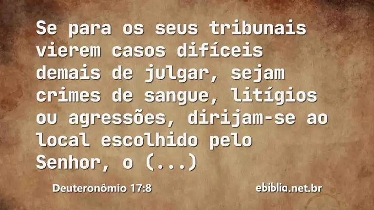 Deuteronômio 17:8