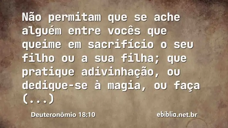 Deuteronômio 18:10