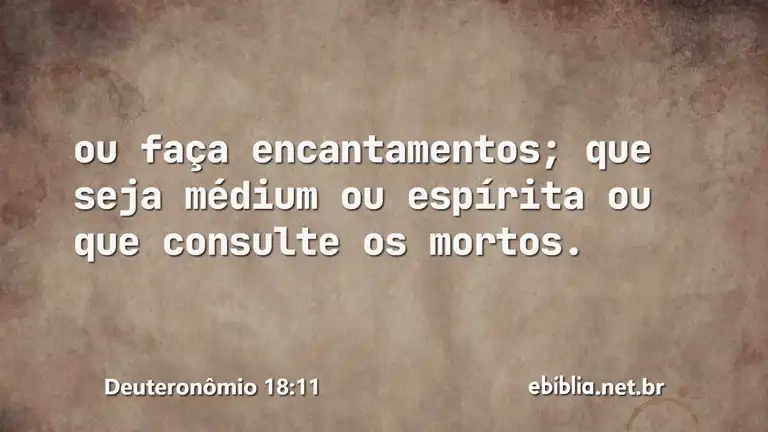 Deuteronômio 18:11