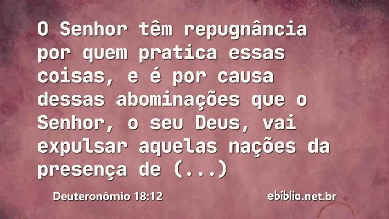 Deuteronômio 18:12