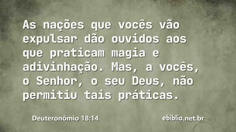 Deuteronômio 18:14