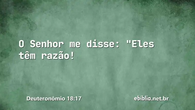 Deuteronômio 18:17