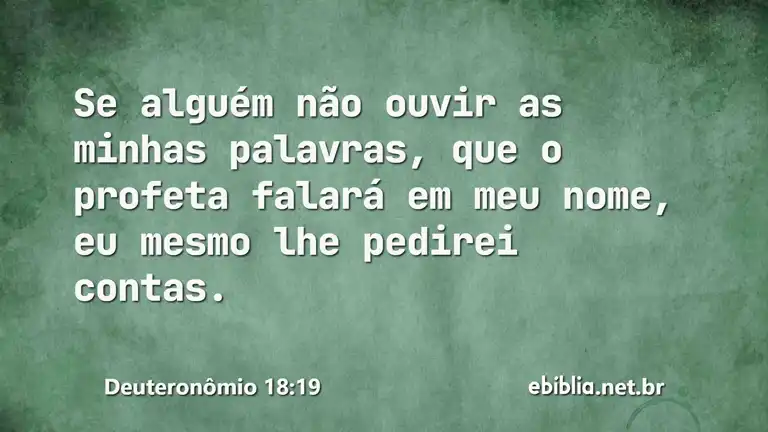 Deuteronômio 18:19