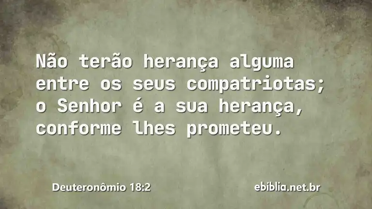 Deuteronômio 18:2