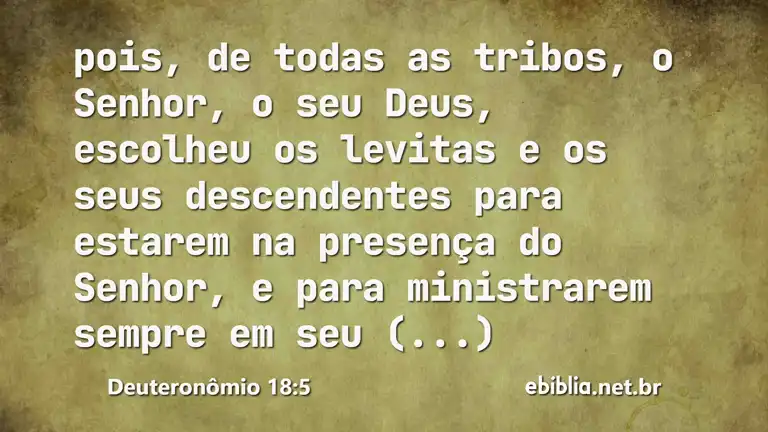 Deuteronômio 18:5