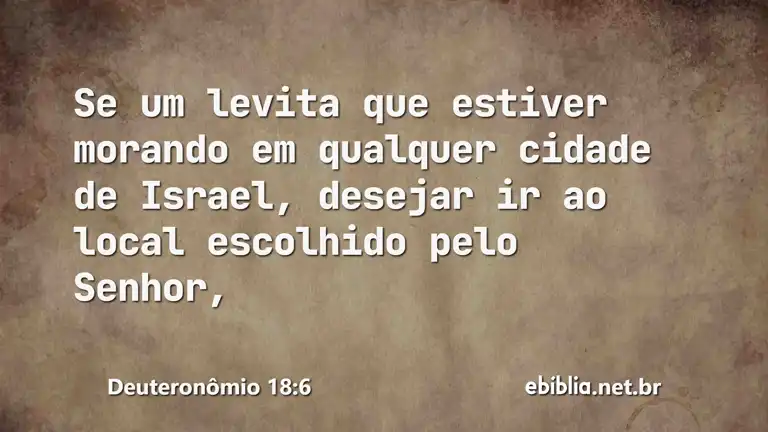 Deuteronômio 18:6