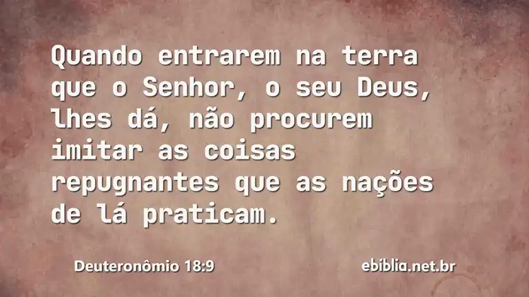 Deuteronômio 18:9