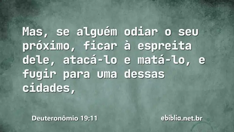 Deuteronômio 19:11