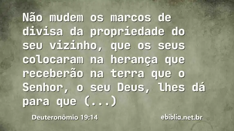 Deuteronômio 19:14