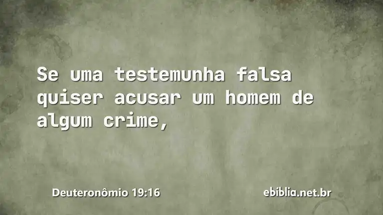 Deuteronômio 19:16