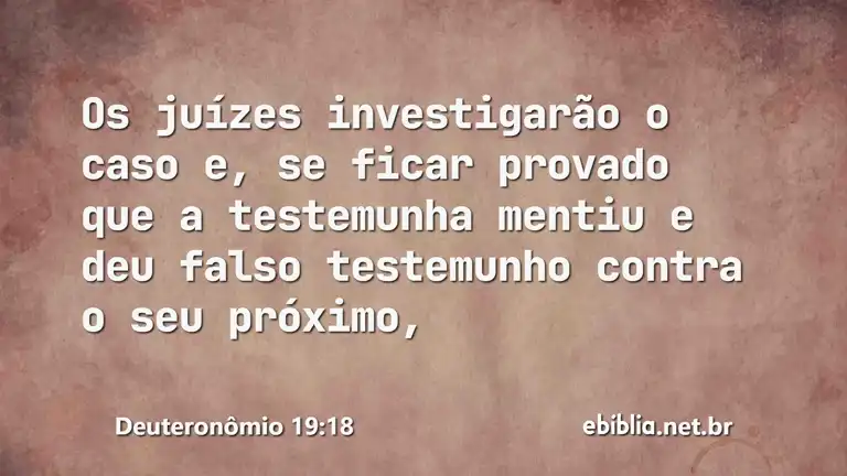 Deuteronômio 19:18