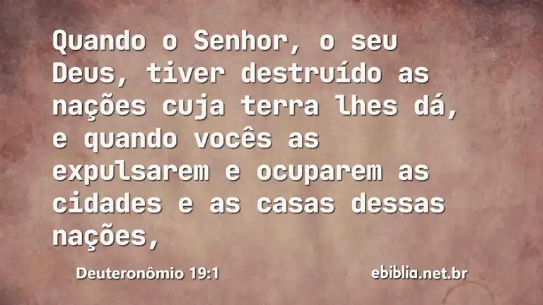 Deuteronômio 19:1