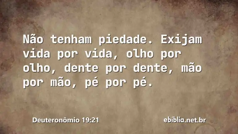 Deuteronômio 19:21