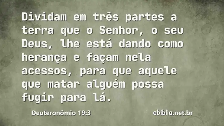 Deuteronômio 19:3