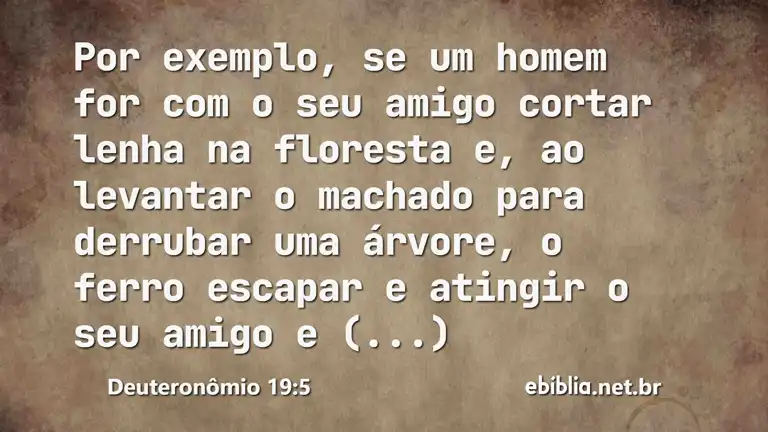 Deuteronômio 19:5