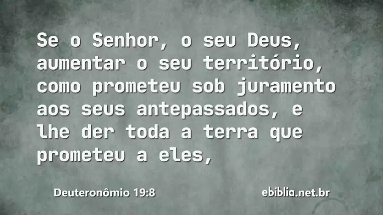 Deuteronômio 19:8