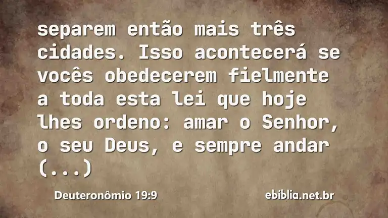 Deuteronômio 19:9