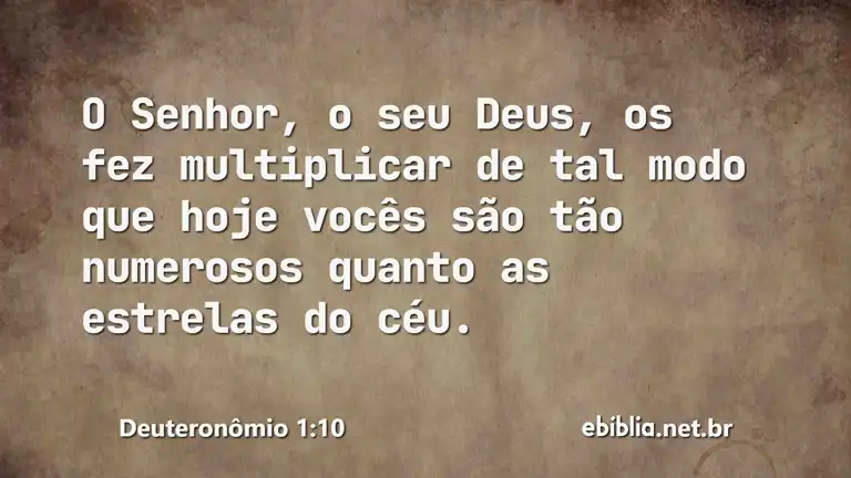 Deuteronômio 1:10